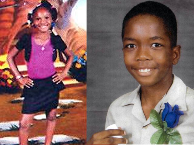 0 year old Maleeka Mitchell and 12 year old Omari Sterling of Paradise Norwood, St - children