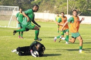 Jamaican national football team training to face Panama