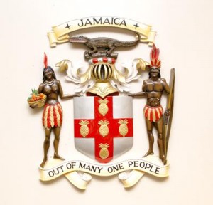 Out of many one people the motto of Jamaica Jamaican crest pictures of Jamaican crest
