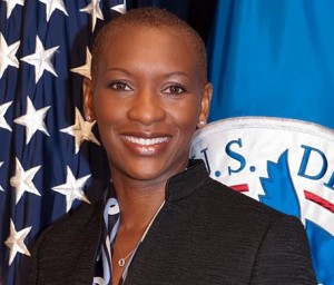 Deaf Jamaican woman Claudia Gordon associate director in the White House Office of Public Engagement
