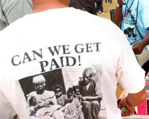 Black people want payment for slavery