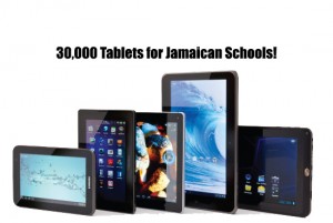 tablets in Jamaican schools thousands