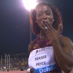 Shelly Ann Fraser Pryce race video wins Doha IAAF Diamond League Doha