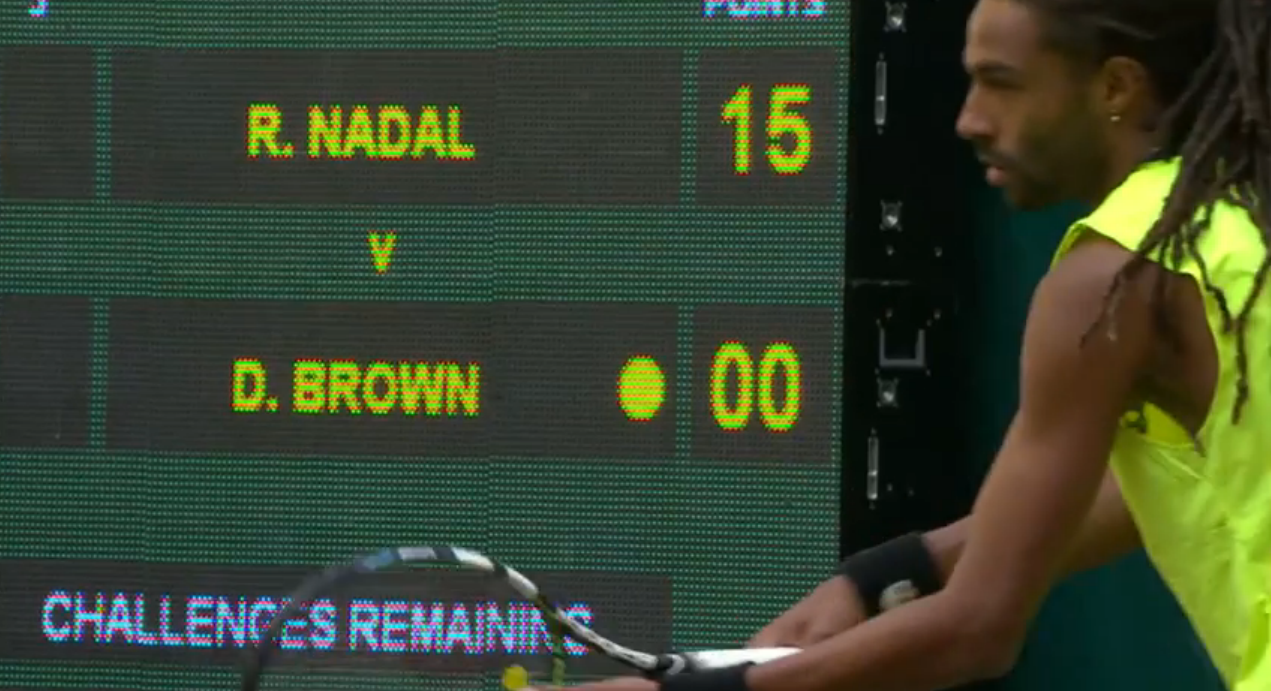 Dustin Borwn wins Rafael Nadal highlights