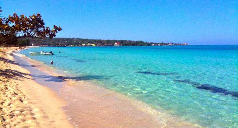 Seven mile beach in Negril Jamaica is eroding