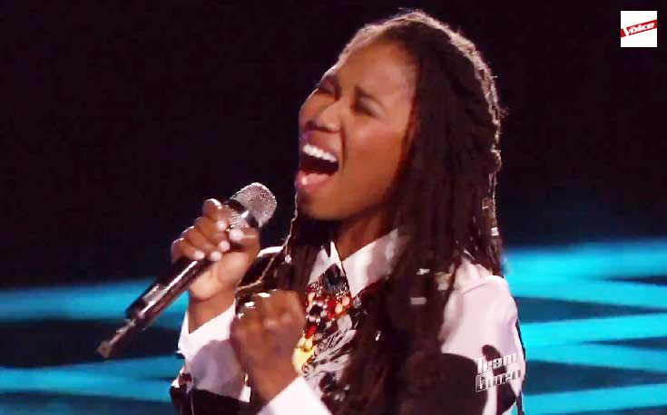 Anita Antoinette girl from Jamaica eliminated from the voice Top 10