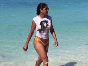 Lisa Hanna swimwear bikini picture