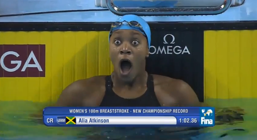 Alia Atkinson world record swim breaststroke