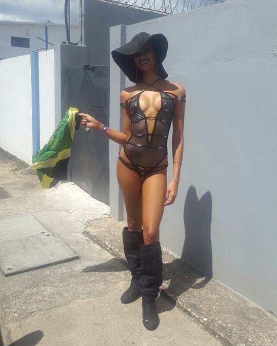 Kaci Fennell at Trinidad Carnival