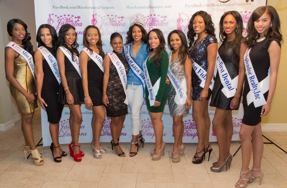 Miss Jamaica Diaspora 2015 finalists