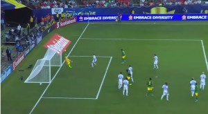 Jamaica scores against the USA - GOld Cup 2015 - via Youtube/CONCACAF