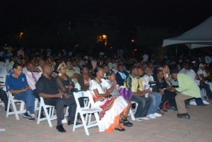 Photo  of audience at Emancipation Park on Opening Night 2008
