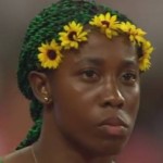 Shelly-Ann Fraser-Pryce before semi-final race via Youtube