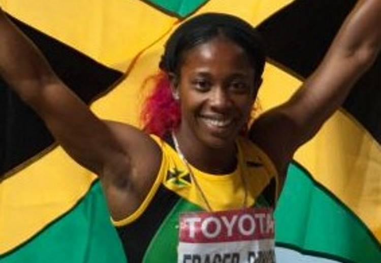 "Shelly-Ann Fraser-Pryce Moscow 2013 cropped" by Shelly-Ann_Fraser-Pryce_Moscow_2013.jpg: Erik van Leeuwen, attribution: Erik van Leeuwen (bron: Wikipedia).derivative work: MachoCarioca - This file was derived from: Shelly-Ann Fraser-Pryce Moscow 2013.jpg:. Licensed under GFDL via Commons - https://commons.wikimedia.org/wiki/File:Shelly-Ann_Fraser-Pryce_Moscow_2013_cropped.jpg#/media/File:Shelly-Ann_Fraser-Pryce_Moscow_2013_cropped.jpg