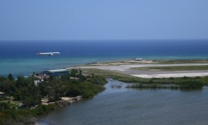Plane arriving at Sangster Int'l airport - File Photo