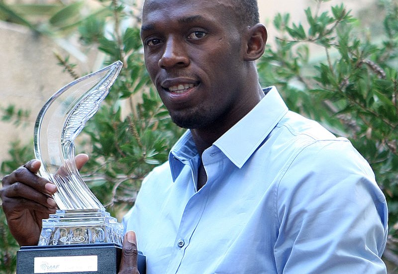 "Usain Bolt 2011 World Athletics Gala" by Doha Stadium Plus Qatar from Doha, Qatar - Usain Bolt. Licensed under CC BY 2.0 via Commons.