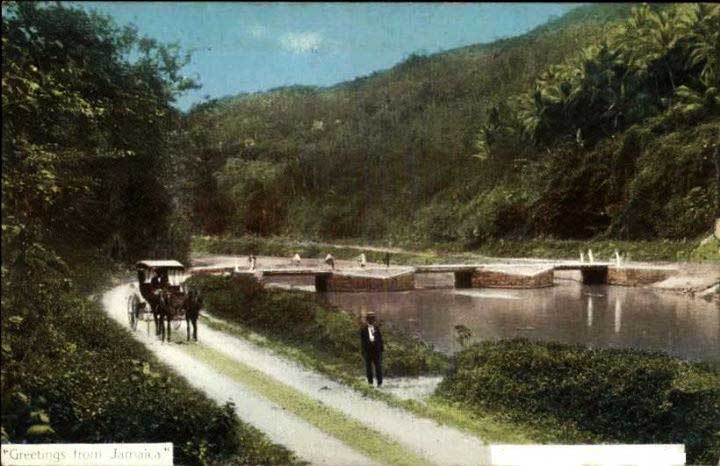 This incredible image of Flat Bridge predates 1910 via oaccessjamaica.com