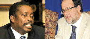 National Security Minister Robert Montague(left) and Mark Golding via jamaicaobserver.com