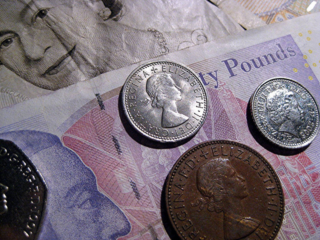 British money via Flickr