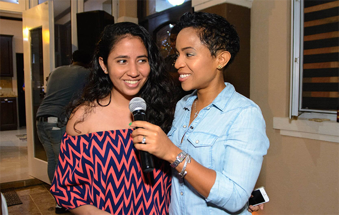 AIM student Simran and I, she's headed to NYU Abu Dhabi on a $30 million dollar scholarship