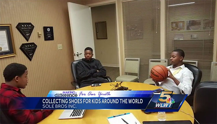 Teenage FOunders of Sole Bros via WLWT5