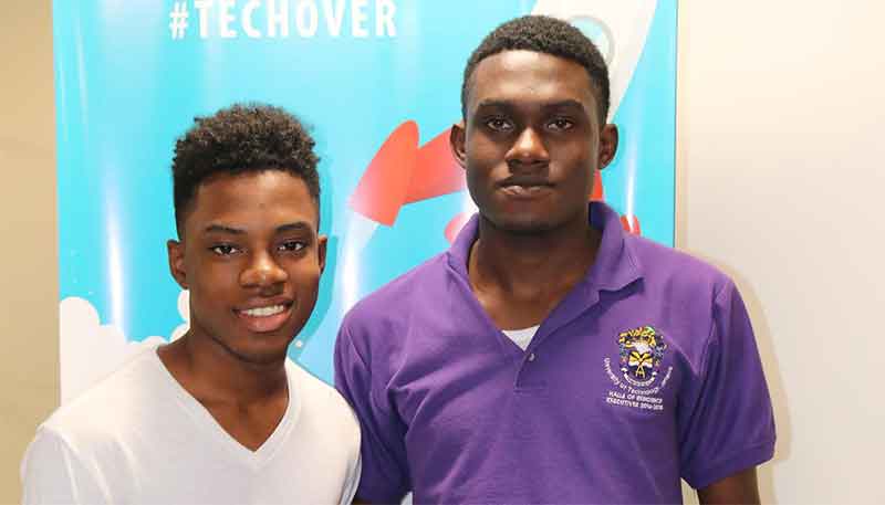 Kode Williams(left) and Shervaun Barrett