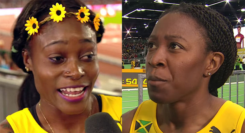 Elaine Thompson (left) via Youtube and SImone Thompson via Youtube