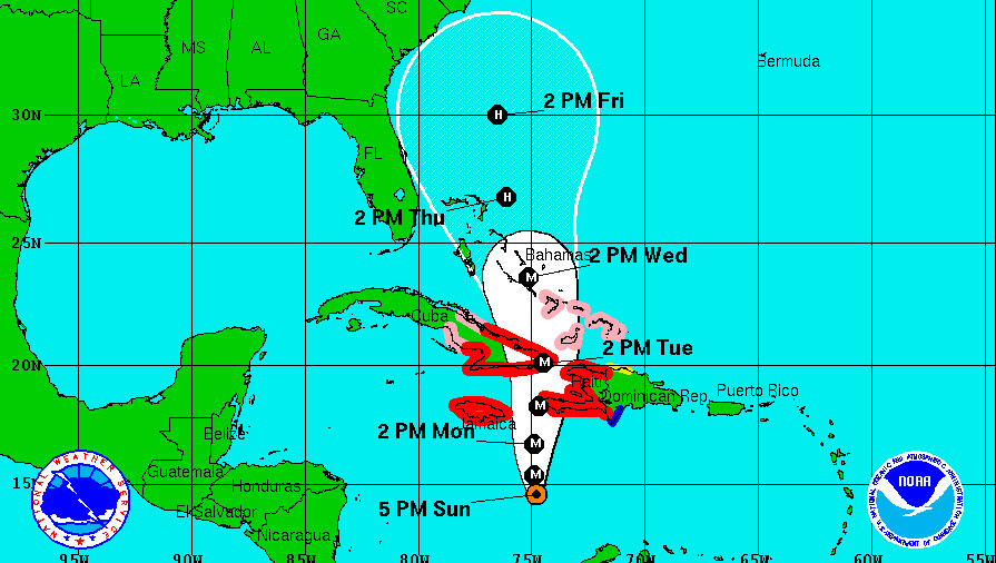 via National Hurricane Center - noaa.gov