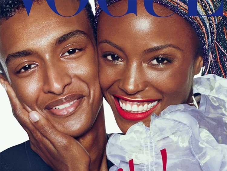 Magazine cover by Steven Meisel for Vogue Magazine